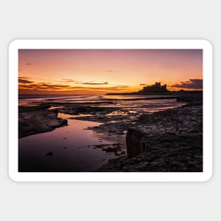 Bamburgh Sunrise Sticker